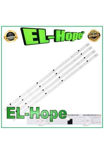 KIT 4 BARS 8 LEDs FOR 32 TV SAMSUNG LB1508 D1GE-320SC0-R3 32H-3535LED-32EA 