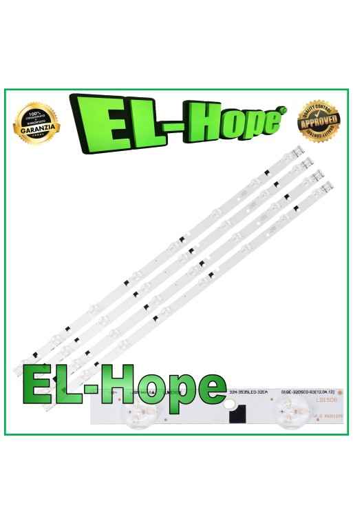 KIT 4 BARS 8 LEDs FOR 32 TV SAMSUNG LB1508 D1GE-320SC0-R3 32H-3535LED-32EA 