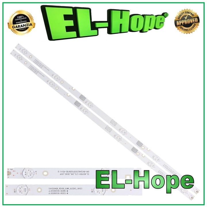 KIT 2 BARS 6 LED TV 32  HISENSE SVH320AQ9_REV00_RJW1 JL.D32061330-003BS-M (CS)M
