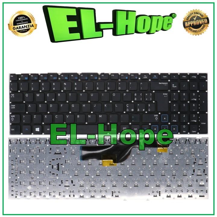 ITALIAN KEYBOARD FOR SAMSUNG NP300E5C BLACK NOTEBOOK