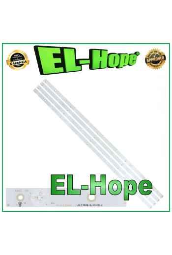 KIT 4 BARS 9 LEDs FOR 40 PHILIPS TV LB-F3528-GJ40409-H GJ-2K15-D2P5-400-D409