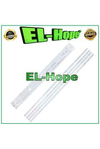 KIT 4 BARS 11 LED TV 40 HISENSE LB854 LBM400P1101-AR-1-0 94V-0 E253939 L805mm