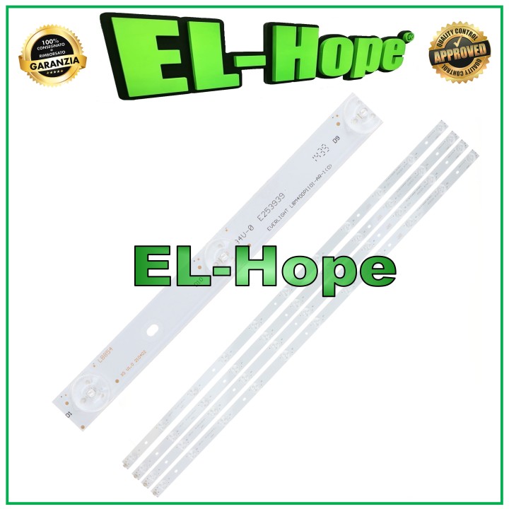 KIT 4 BARS 11 LED TV 40  HISENSE LB854 LBM400P1101-AR-1-0 94V-0 E253939 L805mm