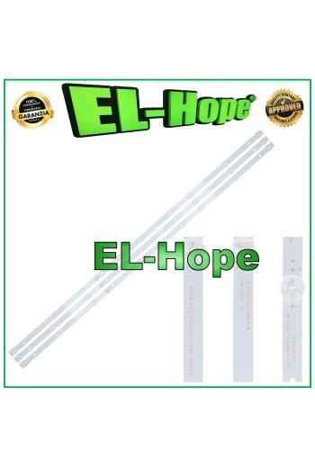 KIT OF 3 LED STRIP BARS FOR 40 TV AKAI JL.D39042330-006AS-M MS-L1795 AKTV409TS