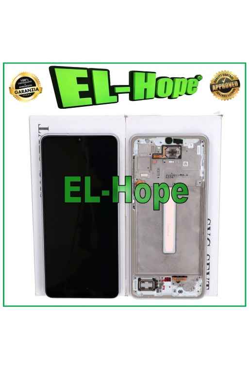 ORIGINAL FRAME LCD DISPLAY SAMSUNG GALAXY A33 5G 2022 SM-A336 BF TOUCH WHITE