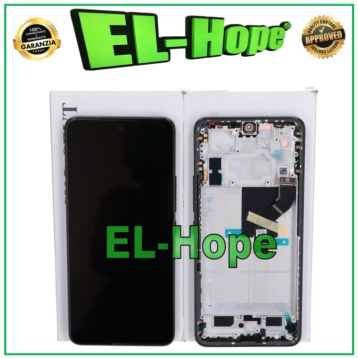 ORIGINAL SERVICE FRAME DISPLAY XIAOMI MI 12 LITE 5G 2203129G TOUCH SCREEN BLACK