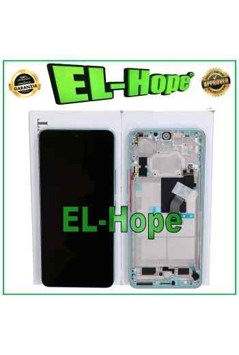 ORIGINAL SERVICE FRAME DISPLAY XIAOMI MI 12 LITE 5G 2203129G TOUCH SCREEN GREEN