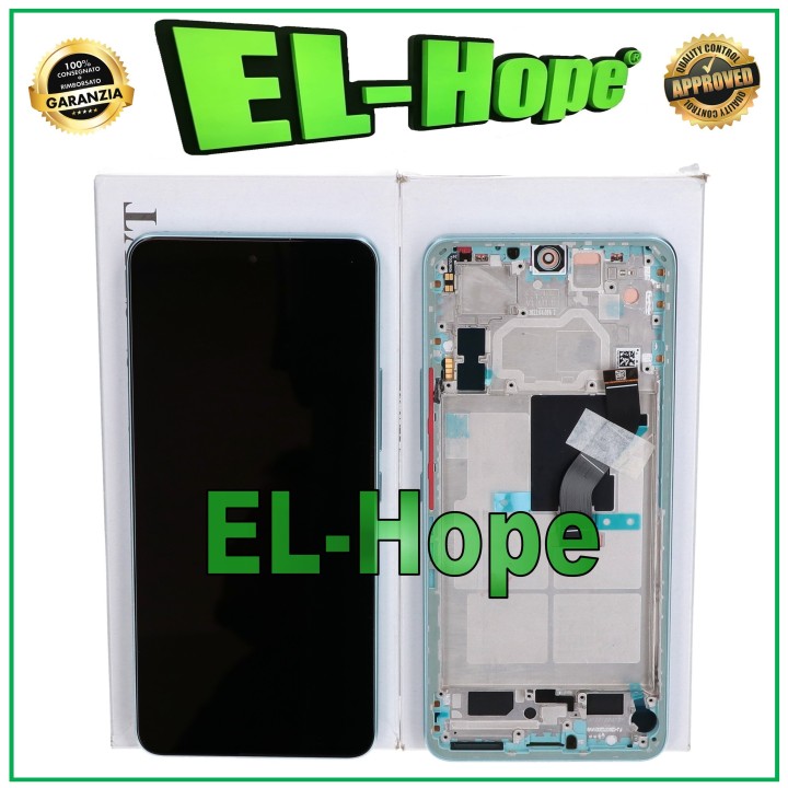 ORIGINAL SERVICE FRAME DISPLAY XIAOMI MI 12 LITE 5G 2203129G TOUCH SCREEN GREEN