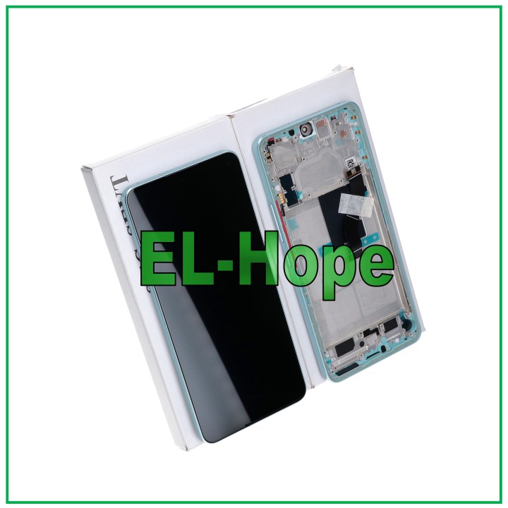 ORIGINAL SERVICE FRAME DISPLAY XIAOMI MI 12 LITE 5G 2203129G TOUCH SCREEN GREEN