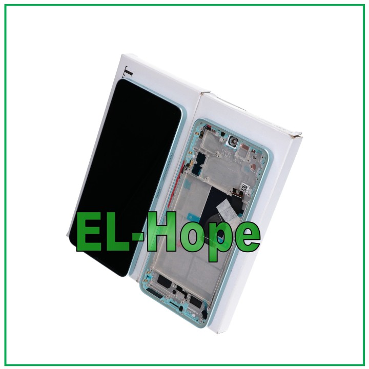 ORIGINAL SERVICE FRAME DISPLAY XIAOMI MI 12 LITE 5G 2203129G TOUCH SCREEN GREEN