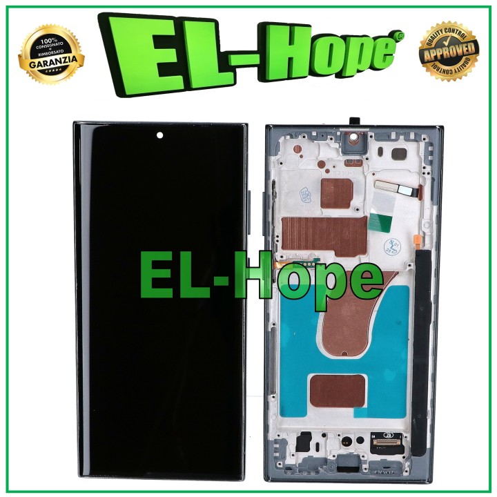 TFT TOUCH LCD DISPLAY + FRAME FOR SAMSUNG GALAXY S23 ULTRA SM-S918 GREEN GREEN