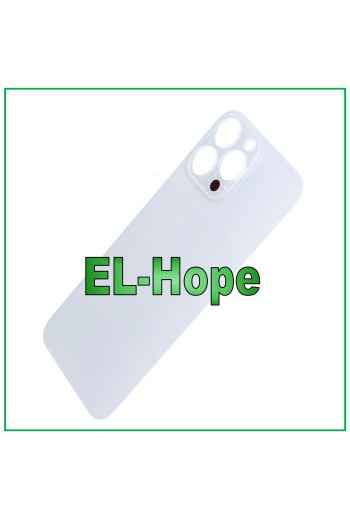 GLASS BACK BODY BATTERY COVER FOR IPHONE 13 PRO MAX BIG HOLE SILVER
