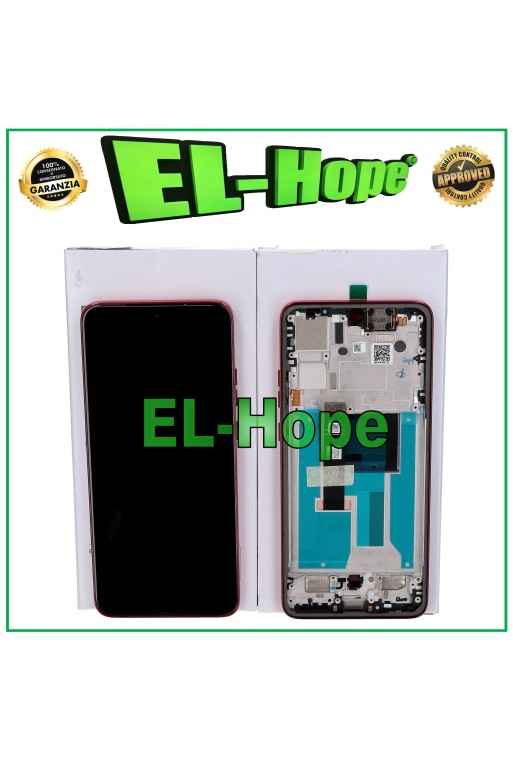 ORIGINAL TOUCH DISPLAY SERVICE MOTOROLA MOTO EDGE 50 NEO XT2409 RED FRAME