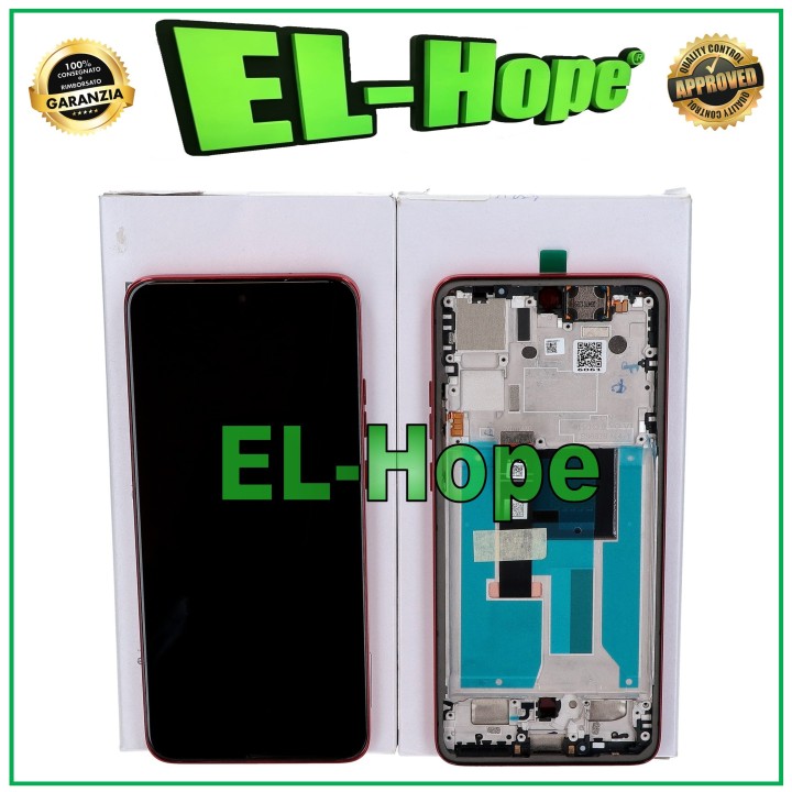 ORIGINAL TOUCH DISPLAY SERVICE MOTOROLA MOTO EDGE 50 NEO XT2409 RED FRAME