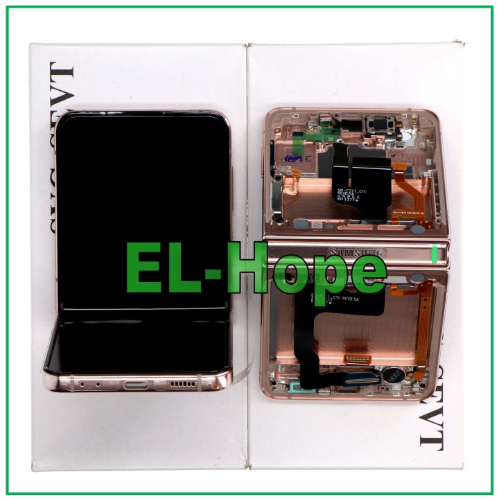 ORIGINAL TOUCH DISPLAY SAMSUNG Z FLIP 4 SM-F721B PINK GOLD GH82-29440C