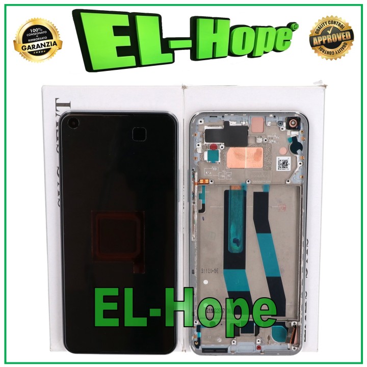 ORIGINAL DISPLAY FRAME XIAOMI MI 11 LITE 4G 5G NE M2101K9AG TOUCH SCREEN SILVER