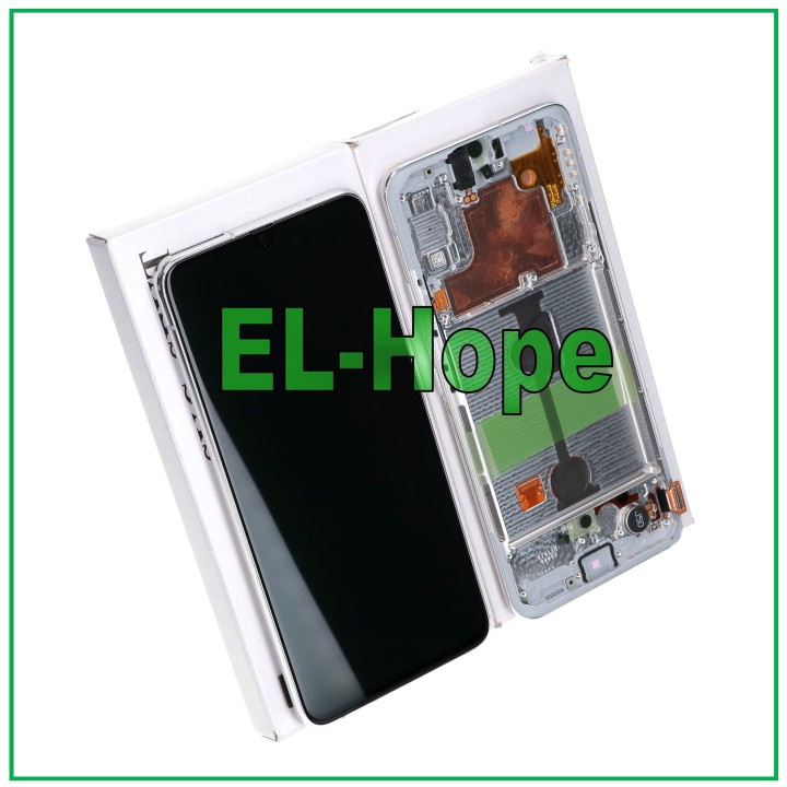 DISPLAY FRAME ORIGINAL SERVICE SAMSUNG A90 5G SM-A908 TOUCH WHITE GH82-21092B