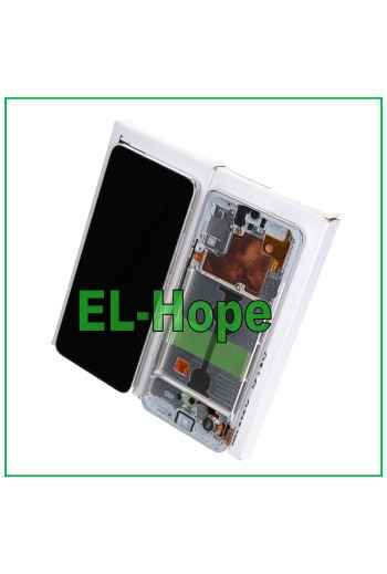 DISPLAY FRAME ORIGINAL SERVICE SAMSUNG GALAXY A90 5G 2019 SM-A908 TOUCH WHITE
