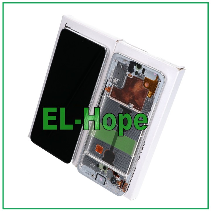 DISPLAY FRAME ORIGINAL SERVICE SAMSUNG A90 5G SM-A908 TOUCH WHITE GH82-21092B