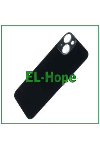 GLASS BACK BODY BATTERY COVER FOR IPHONE 14 BIG HOLE MIDNIGHT BLACK