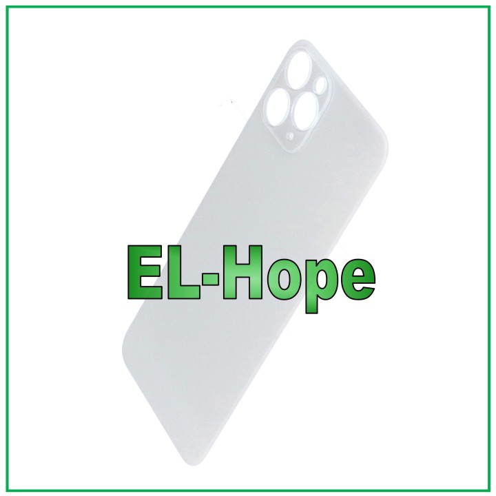 GLASS BACK BODY BATTERY COVER FOR IPHONE 11 PRO COVER BIG HOLE SILVER