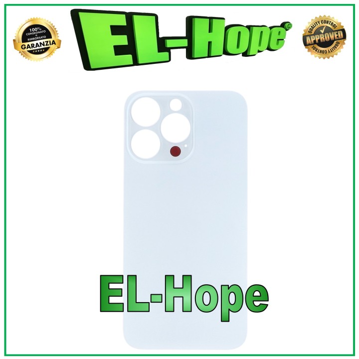 GLASS BACK BODY COVER BATTERY COVER FOR IPHONE 13 PRO BIG HOLE SILVER