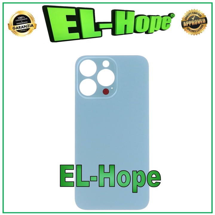 GLASS BACK BODY BATTERY COVER FOR IPHONE 13 PRO BIG HOLE SIERRA BLUE