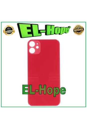 GLASS BACK BODY BATTERY COVER FOR IPHONE 11 BACK COVER BIG HOLE RED