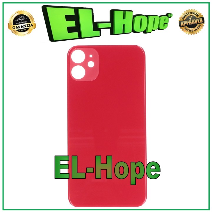 GLASS BACK BODY BATTERY COVER FOR IPHONE 11 BACK COVER BIG HOLE RED