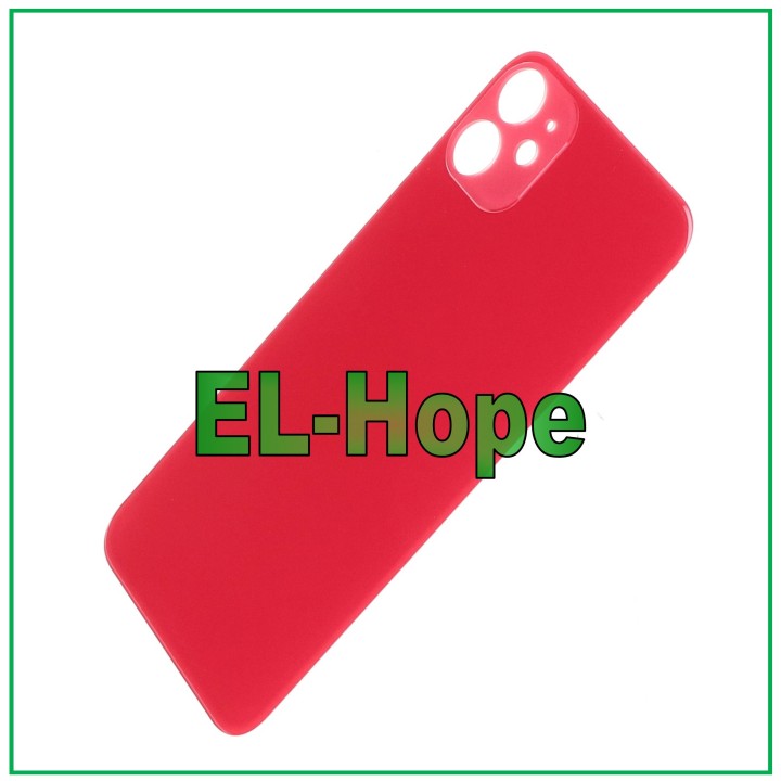GLASS BACK BODY BATTERY COVER FOR IPHONE 11 BACK COVER BIG HOLE RED