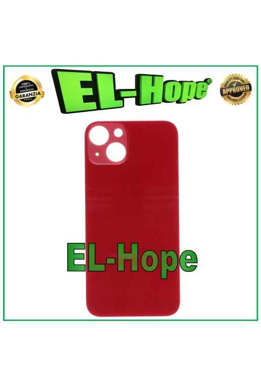 GLASS BACK BODY BATTERY COVER FOR IPHONE 13 BACK COVER BIG HOLE RED