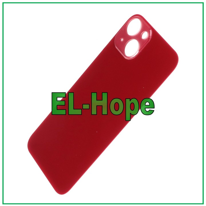 GLASS BACK BODY BATTERY COVER FOR IPHONE 13 BACK COVER BIG HOLE RED