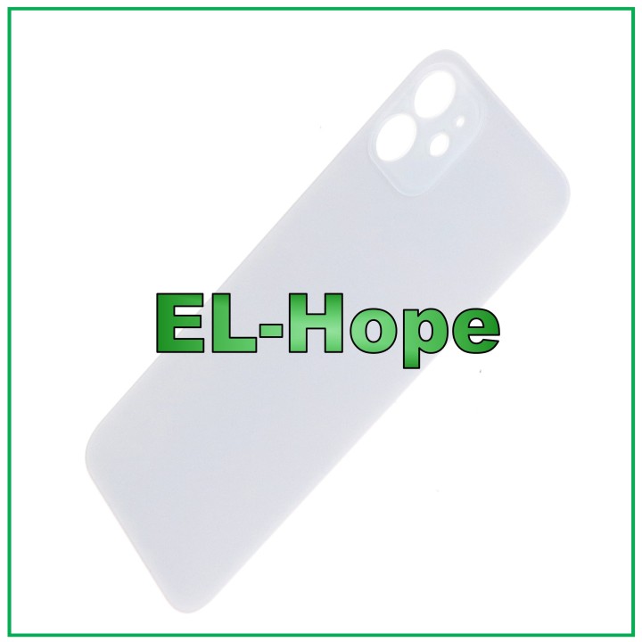 GLASS BACK BODY BATTERY COVER FOR IPHONE 12 BACK COVER BIG HOLE WHITE