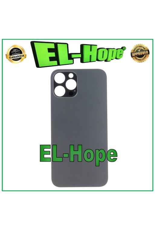 GLASS BACK BODY BATTERY COVER FOR IPHONE 12 PRO MAX BIG HOLE GRAPHITE