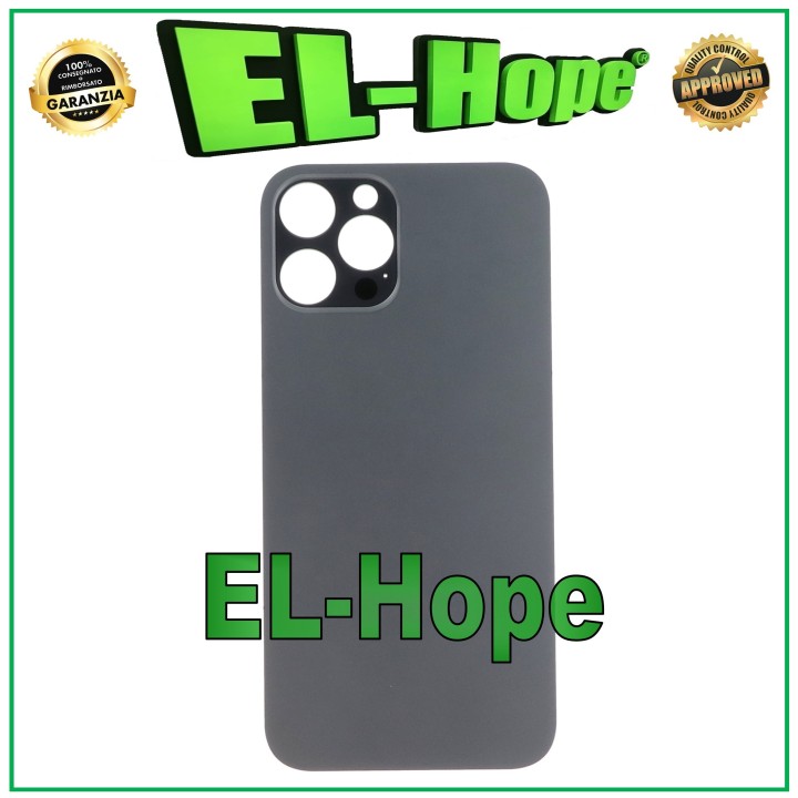 GLASS BACK BODY BATTERY COVER FOR IPHONE 12 PRO MAX BIG HOLE GRAPHITE