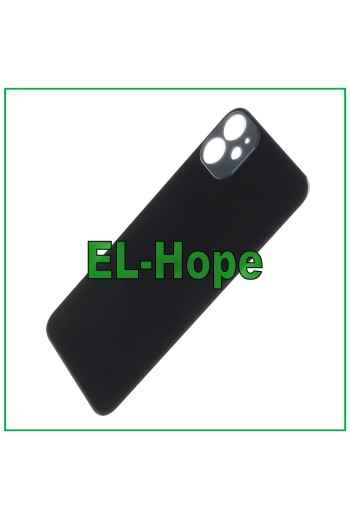 GLASS BACK BODY BATTERY COVER FOR IPHONE 11 BACK COVER BIG HOLE BLACK