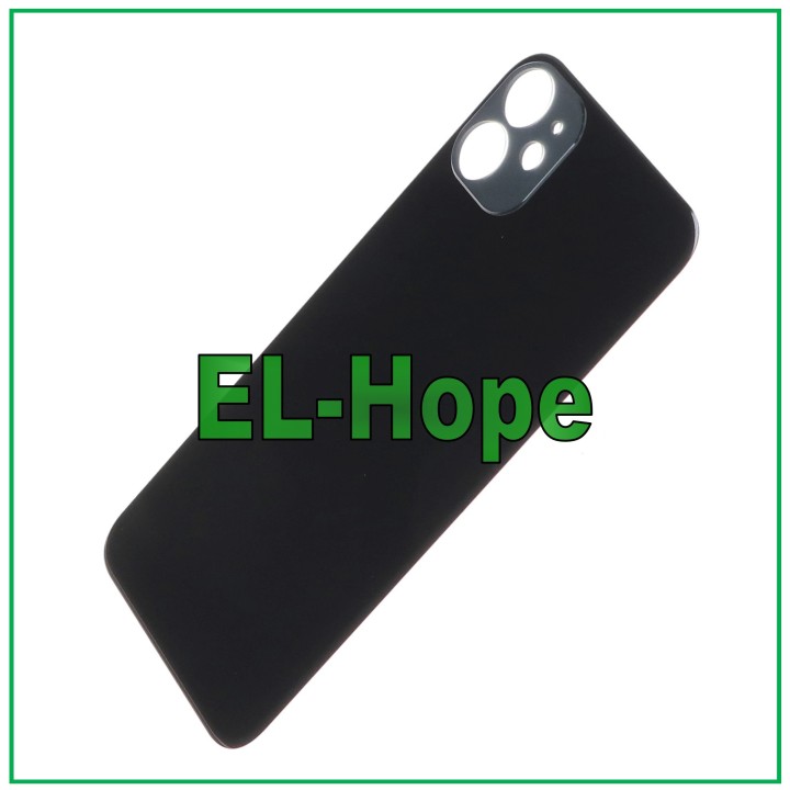 GLASS BACK BODY BATTERY COVER FOR IPHONE 11 BACK COVER BIG HOLE BLACK