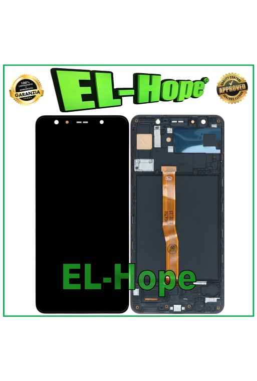 OLED DISPLAY + FRAME FOR SAMSUNG GALAXY A7 2018 SM-A750F TOUCH SCREEN BLACK GLASS