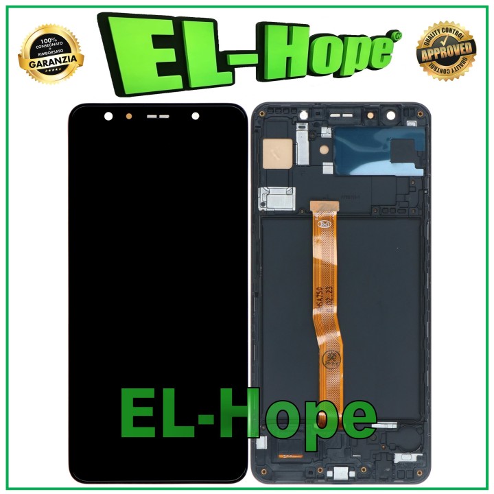 OLED DISPLAY + FRAME FOR SAMSUNG GALAXY A7 2018 SM-A750F TOUCH SCREEN BLACK GLASS
