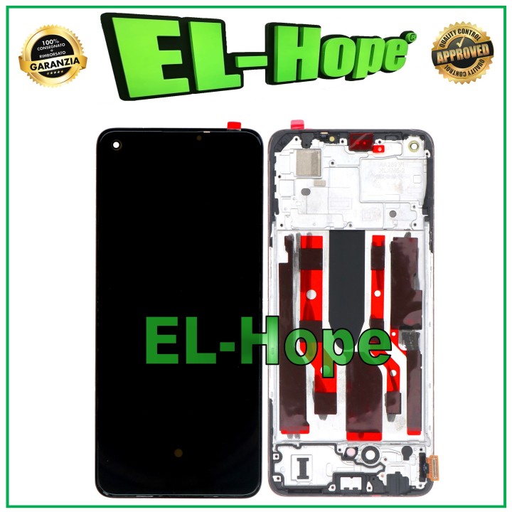 OLED LCD DISPLAY + FRAME FOR OPPO RENO 8 LITE CPH2343 TOUCH SCREEN BLACK GLASS