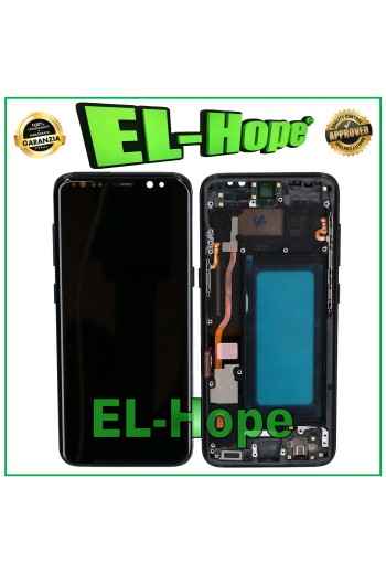TFT LCD DISPLAY + FRAME FOR SAMSUNG GALAXY S8 SM-G950 F TOUCH SCREEN BLACK GLASS