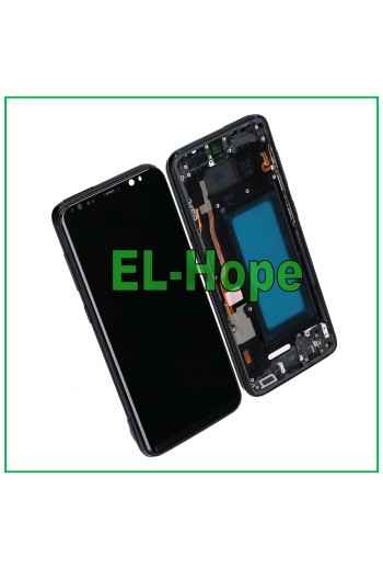 TFT LCD DISPLAY + FRAME FOR SAMSUNG GALAXY S8 SM-G950 F TOUCH SCREEN BLACK GLASS