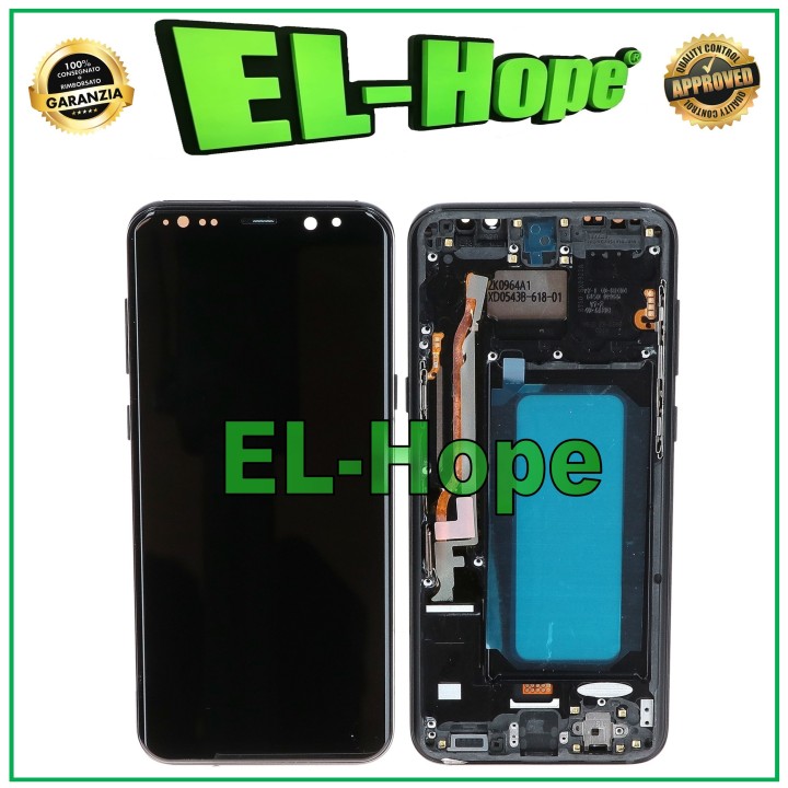 TFT FRAME LCD DISPLAY FOR SAMSUNG GALAXY S8 PLUS SM-G955 TOUCH SCREEN BLACK GLASS