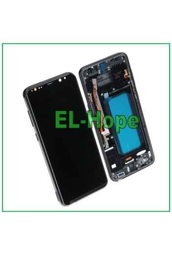 TFT FRAME LCD DISPLAY FOR SAMSUNG GALAXY S8 PLUS SM-G955 TOUCH SCREEN BLACK GLASS