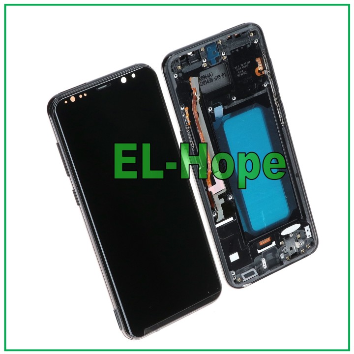 TFT FRAME LCD DISPLAY FOR SAMSUNG GALAXY S8 PLUS SM-G955 TOUCH SCREEN BLACK GLASS