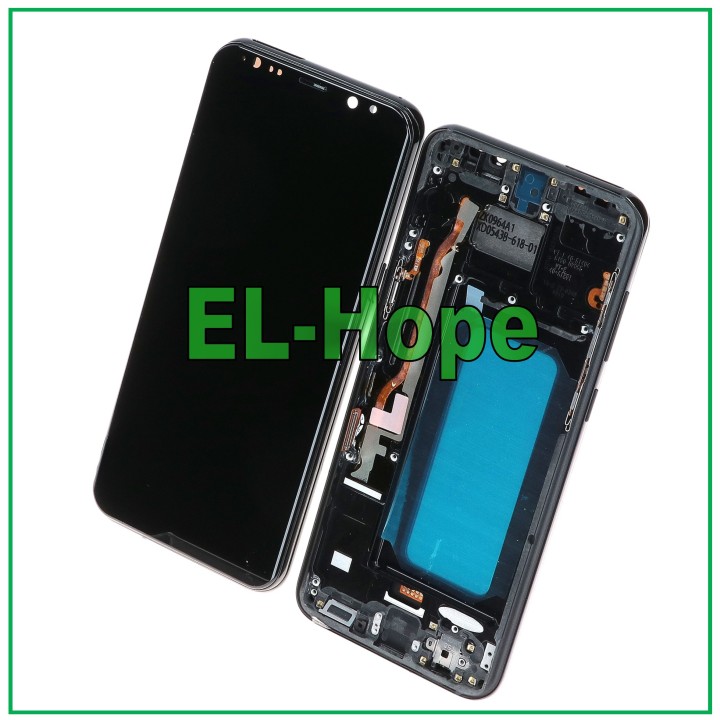 TFT FRAME LCD DISPLAY FOR SAMSUNG GALAXY S8 PLUS SM-G955 TOUCH SCREEN BLACK GLASS