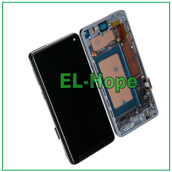 TFT LCD DISPLAY + FRAME FOR SAMSUNG GALAXY S10 SM-G973F TOUCH SCREEN BLACK GLASS