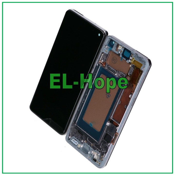 TFT LCD DISPLAY + FRAME FOR SAMSUNG GALAXY S10 SM-G973F TOUCH SCREEN BLACK GLASS