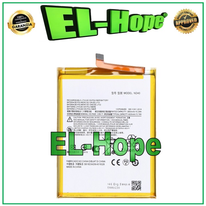 ND40 BATTERY FOR MOTOROLA MOTO EDGE 30 5G XT-2203 XT2203 4020mAh EQUAL TO ORIGINAL