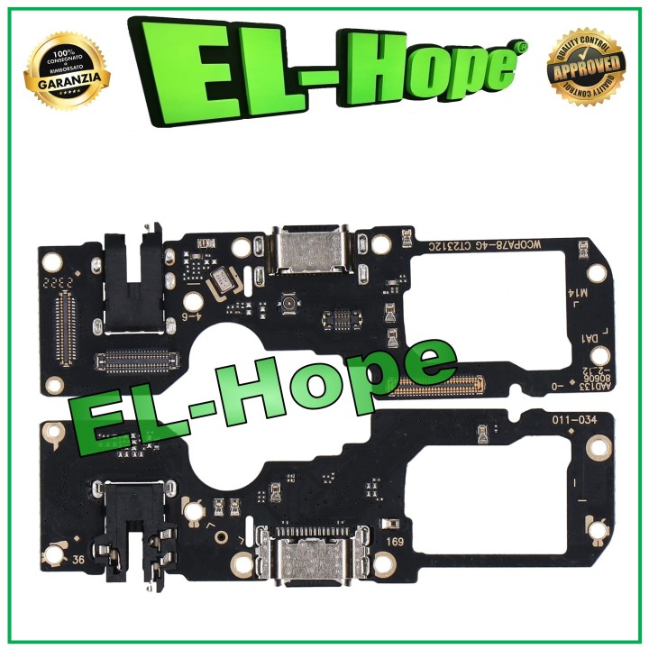 CHARGING CONNECTOR FOR OPPO A78 4G CPH2565 CHARGING DOCK JACK HEADPHONE MICROPHONE